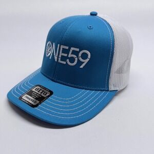 OTTO ONE59 Trucker Hat Blue White Mesh Snapback Cap OSFM 112-1 NEW